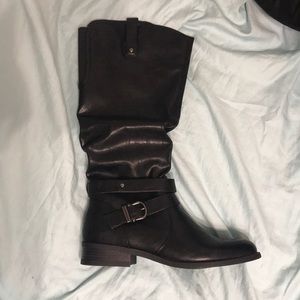 Black Zipper Boots